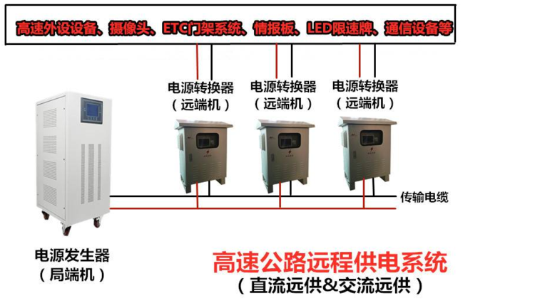 远距离供电安装布线图 远距离供电安装布线图